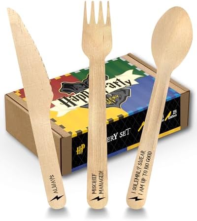 Harry Potter Themed Disposable Cutlery Set - 45pcs