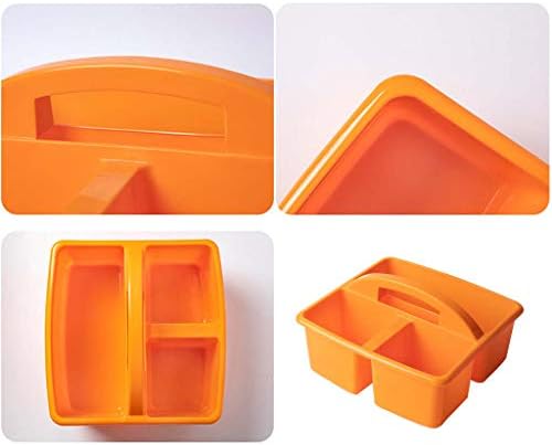 Portable Divided Storage Basket with Carrying Handle