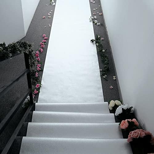 Efavormart 3FT x 50FT Silver Glitter Aisle Runner
