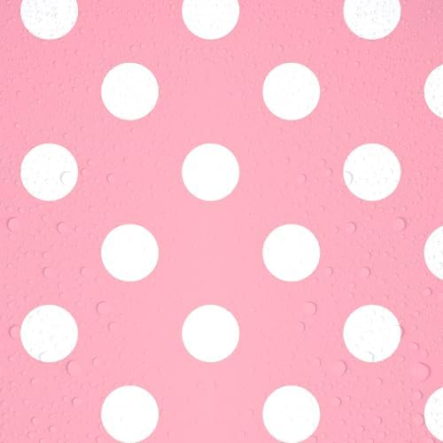 NKM 3 Pcs 866 x 512in Pink Polka Dot Tablecloth