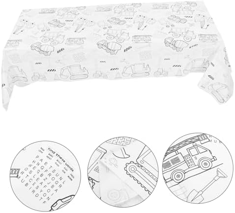 Birthday Coloring Tablecloth for Parties and Celebrations