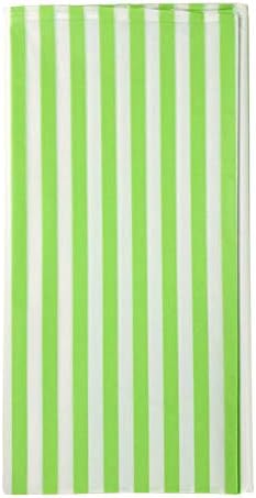 OOCC 2 Pcs Disposable Table Cover Light Green Stripe