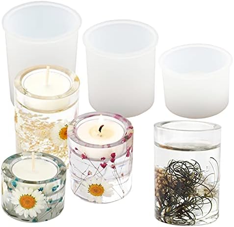 3PCS Tealight Holder Molds for DIY Resin Crafts