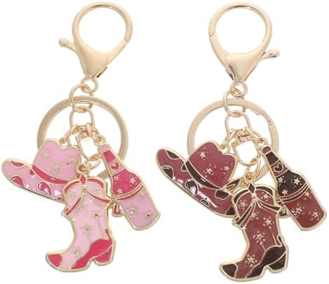 LOGOFUN Western Cowboy Hat Keychain Set