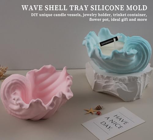 Wehous Resin Molds Silicone Mica Glitter Jewelry Candle Holder Storage Craft Kit