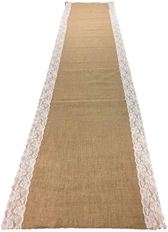 AAYU Premium 40 Inch x 10 Foot Burlap Aisle Runner