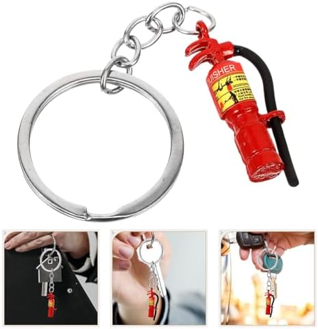 LUOZZY 4pcs Firefighter Keychain Extinguisher Charm Party Favors