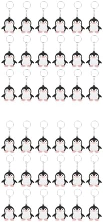 LOGOFUN 80pcs Penguin Keychains for Winter Party Gifts