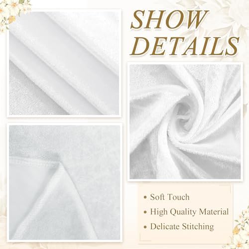 White Velvet Aisle Runner for Wedding 5FTx25FT