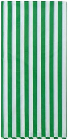 OOCC 2 Pcs Disposable Table Cover Green Stripe