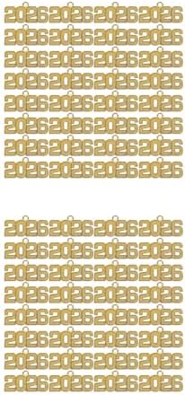 LUOZZY 100pcs Alloy Keychain Charms for DIY Jewelry Graduation Accessories
