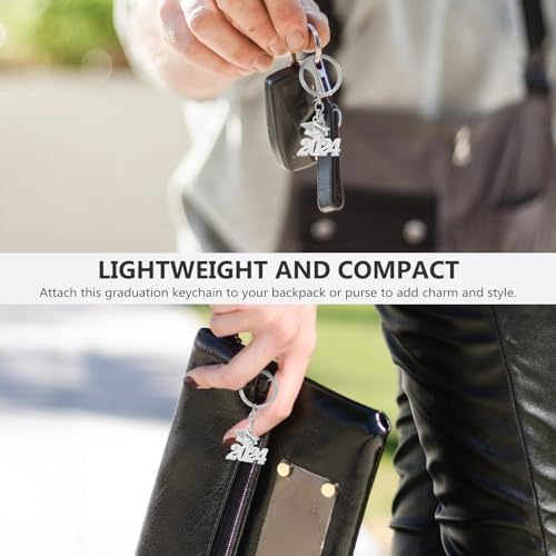 LUOZZY 2024 Graduation Keychain Keyring Party Favor Gift