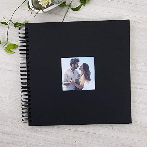12x12 Inch Large DIY Scrapbook Photo Album with Window Cover