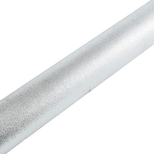 BalsaCircle 50 Foot Silver Glitter Aisle Runner Wedding Decor