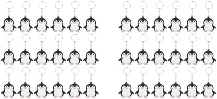 LOGOFUN 80pcs Penguin Keychains for Winter Party Gifts