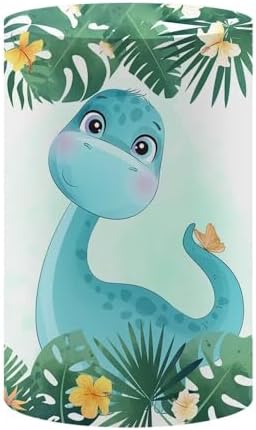 KONPON Blue Dinosaur Cylinder Table Cover for Birthday Decorations
