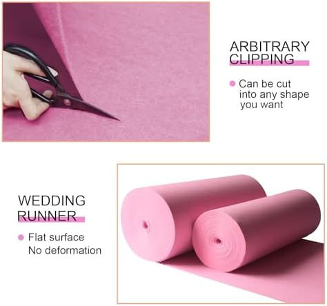 Pink Wedding Aisle Runner Rug 10m 20m Carpet for Events