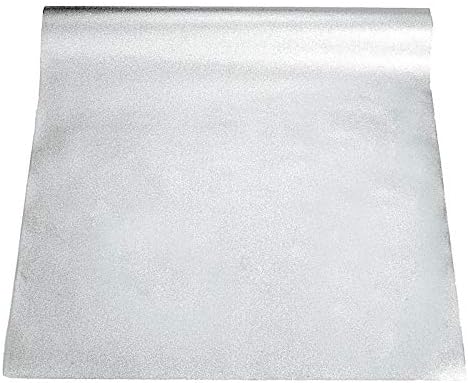 BalsaCircle 50 Foot Silver Glitter Aisle Runner Wedding Decor
