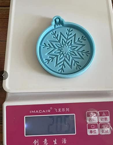 SFATT Resin Ornaments Round Christmas Molds for Epoxy DIY