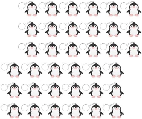 LUOZZY 40 Pcs Penguin Keychains for Winter Birthday Party Favors