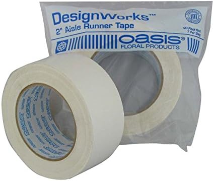 Oasis 2 Inch x 90 Ft White Aisle Runner Tape