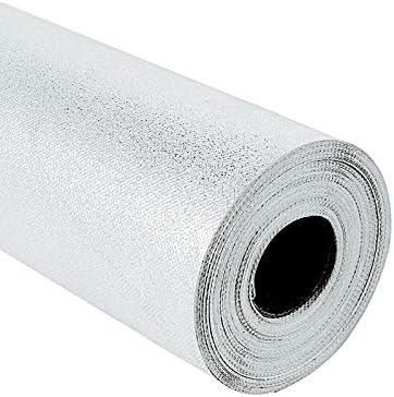 BalsaCircle 50 Foot Silver Glitter Aisle Runner Wedding Decor