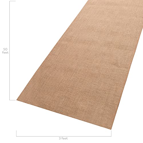 Fun Express Burlap Aisle Runner for Wedding Ceremony