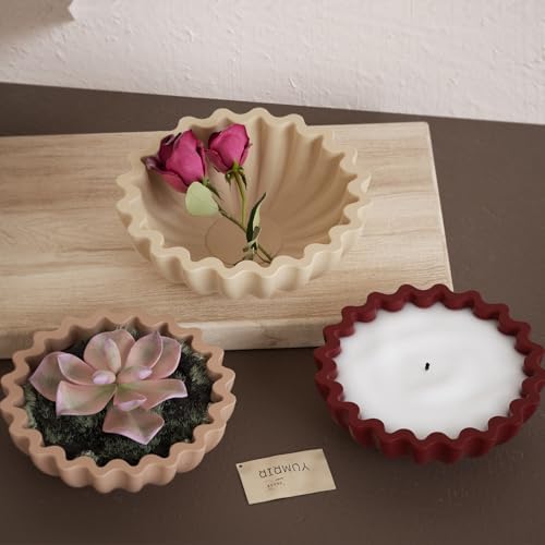 2PCS Flower Tray Resin Mold for Epoxy Casting and Craft Projects