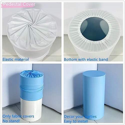Light Pastel Pink Cylinder Spandex Cover for Party Decorations