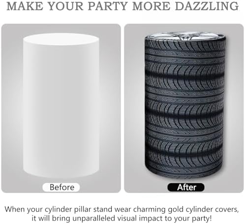 5 Piece Stretch Cylinder Covers for Birthday Decor