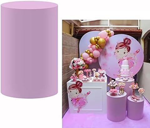 Lilac Pedestal Covers for Parties and Events