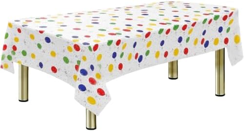 10 Pcs Balloon Pattern Plastic Tablecloth 54x72