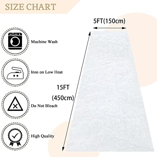 MODFUNS White Aisle Runner for Wedding Ceremony 5FTx15FT