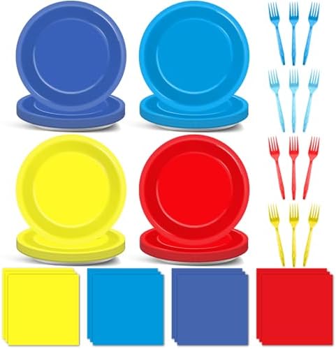 Dog Birthday Party Supplies 24 Piece Colorful Set