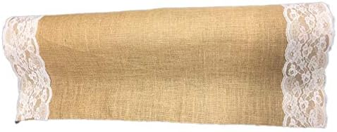 AAYU Premium Burlap Wedding Aisle Runner 40 Inch x 15 Feet