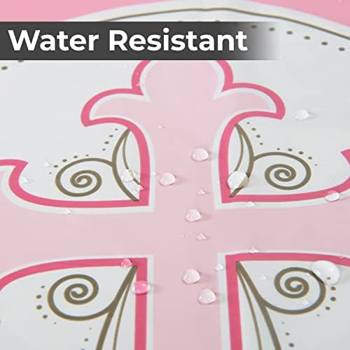 Pink Baptism Tablecloth Set of 2 for Girls