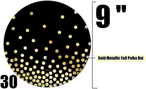 Oojami 30-Person Party Pack Black and Gold Supplies