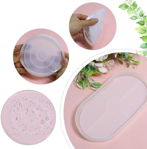 Gabrella 3 Pcs Silicone Resin Mold Set for DIY Coasters and Trays