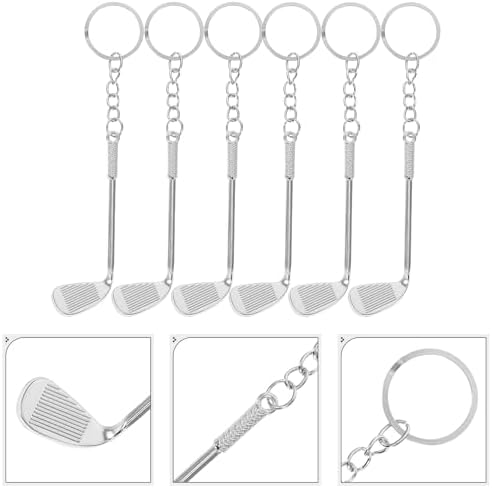 LOGOFUN 18PCS Mini Golf Keychain Alloy Set