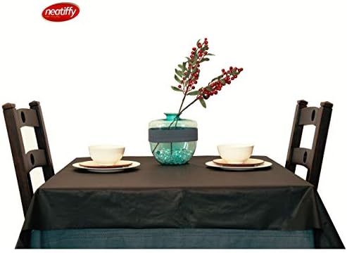 Neatiffy Disposable Tablecloth Roll Black 54 in x 108 ft