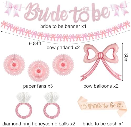 Bridal Shower Decorations with Bow Balloons and Fans
