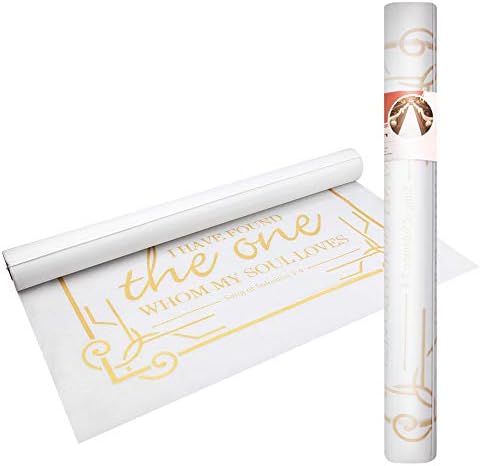 Wedding Aisle Runner 100ft x 3ft Gold Print