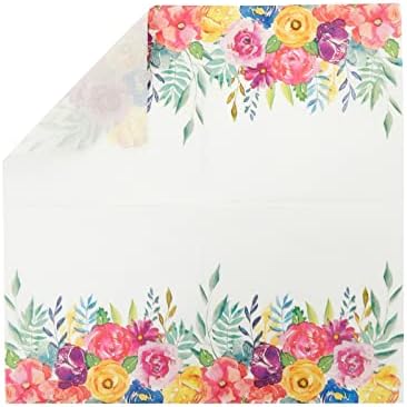 144-Piece Floral Tea Party Supplies for 24 Guests