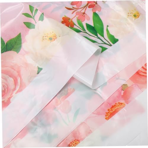 PRETYZOOM 3pcs Reusable Birthday Tablecloths Floral Design for Parties and Picnics