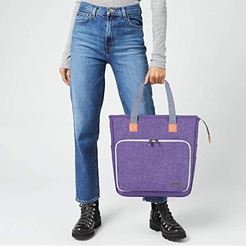 LUXJA Knitting Tote Bag Purple
