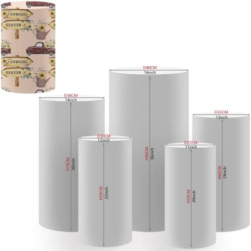 AOSTO Spandex Pillar Cover for Party Decorations