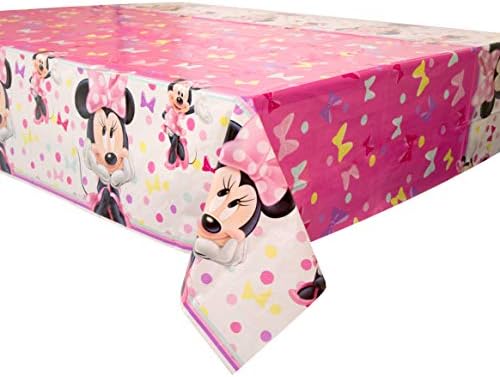 Minnie Bowtique Plastic Party Table Cover 54x84