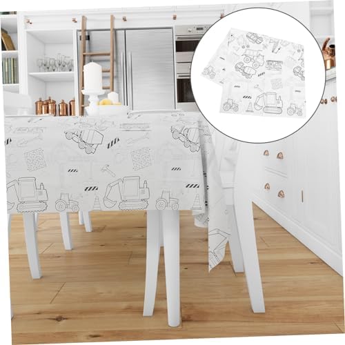 Birthday Graffiti Paper Tablecloth for Boys and Girls