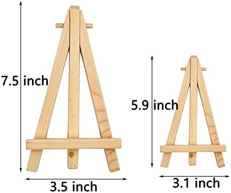 75 Inch Mini Wood Display Easel 10 Pcs Tabletop Easels