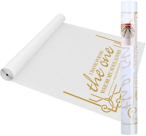 White Wedding Aisle Runner with Pull String 3x50 Feet 1
